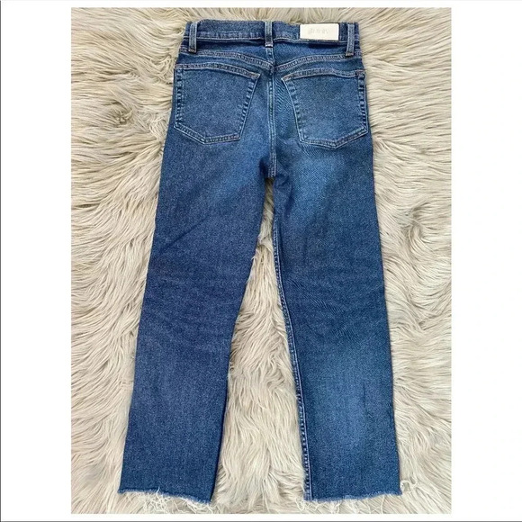 RE/DONE Women's 70s High Rise Stove Pipe Jeans 26 - Picture 3 of 10